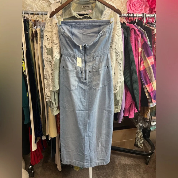 Free People Picture Perfect Midi Dress, Sz 0 NWT - Picture 6 of 11